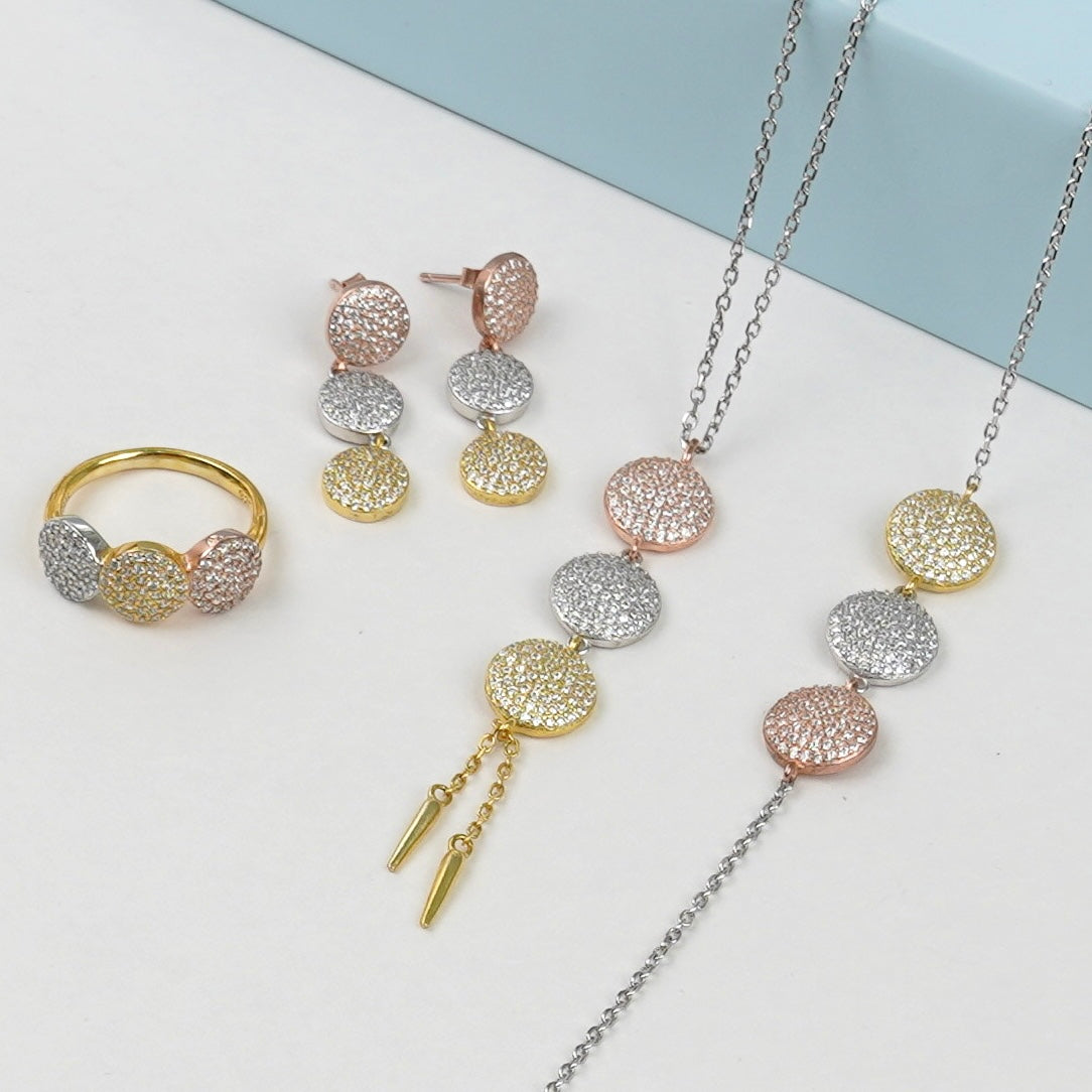 Parure Trois Tons 026 – Argent 925 rhodié